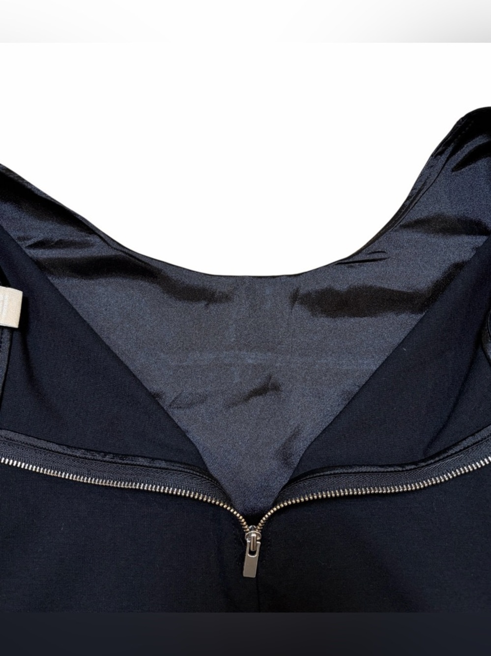 Faux Leather Stripe Ponte Shell Top - Picture 8 of 16